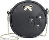 Leather sling bag combo pack: Quilted black and white crossbody bags for women, India-made, soft and durable leather